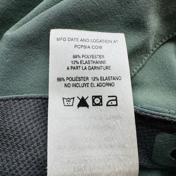 Patagonia Womens Happy Hike Capri Lightweight 50+ UPF Khaki Green Pants Sz 6 - Picture 12 of 14